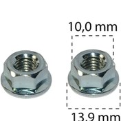 Resim Somun Oynar Pullu M6x14mm H6,3mm 10 Anahtar Ford N621905 Vw Audi Q5 2008-2017 N90488005 25 Adet 
