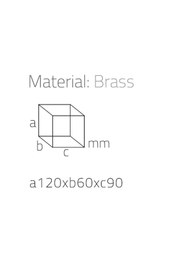 Resim System Tezgah Üstü Pamukluk Krom Renk 122X60X90 Mm 