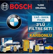 Resim Bmw 3.20i Ed F30 Bosch Filtre Bakım Seti 2013-2016 Bosch Filtre UP582547 100 Orijinal Garantili Faturalı