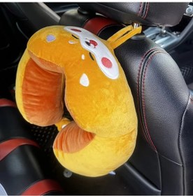 Resim Sunshine022 1 Adet U Şeklinde Sarı Köpek Araç Boyun Yastığı Yolculuk Ve Çalışma İçin Yumuşak Konforlu 