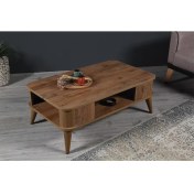 Resim Kumsal Oval Kenar 100* 60 Orta Sehpa Ceviz 