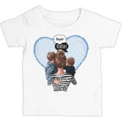 Resim Lord T-Shirt Mom Of Boys Anneler Günü Beyaz Çocuk Tshirt 