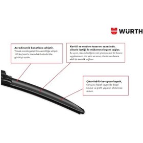 Resim Würth Muz Silecek Takımı Seat Toledo 1991-1999 İle Uyumlu 