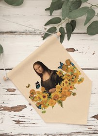Resim Salon Pinterest Duvar Dekoru, Van Gogh Ve Mona Lisa Sanat Serisi, Kanvas Flama Duvar Örtüsü NO:454 - Renkli - 22 / 50 x 70 
