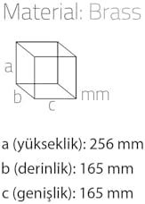 Resim System Masaüstü Kağıt Havluluk Beyaz-Krom 270X165X165 Mm 