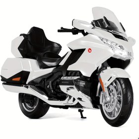 Resim 1/12 Ölçeği 2020 Honda Altın Kanat Beyaz ABS Motosiklet Modeli - Tutkunlar İçin Koleksiyon, Ev/Ofis/Eğitim Dekoru, Mükemmel Hediye, Motosiklet Koleksiyonu | Detaylı El Sanatları | Dayanıklı ABS Malzeme, Motosiklet Aksesuarları 