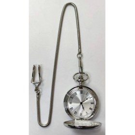 Resim Tekno Trust Özel Tasarım Roma Rakamlı Köstekli Cep Saati 