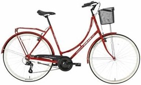 Resim Bisan Bisan Paradıse S Kadın Şehir Bisikleti 56Cm V 28 Jant 7 Vites Kırmızı Gri 