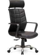 Resim MEHMET YAREN BURO Efes Yönetici Makam - Ofis Müdür - Büro - Çalışma Koltuğu Renk Krom Ayaklı 