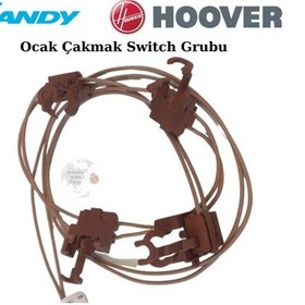Resim Hoover Uyumlu Candy Ankastre Ocak Ateşleme Zincir Switch Sviç Anahtar - 418762514 