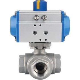 Resim 3 Yollu Paslanmaz Aktüatörlü Vana Akv-3Y-15-T 