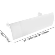 Resim Hangfox Klima Duvar Tipi Rüzgar Engelleyici, Ayarlanabilir Konstruksiyon, Toplum Sağlığını Korur, Kolay Kurulum Ve Temizleme, 1p-3p Uyumlu, Beyaz 