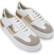 Resim Tamer Tanca Kadın Hakiki Deri Beyaz Sneakers & Spor Ayakkabı 817 088 Bn Ayk Sk24-25 Byz Cılt/byz Suet Beyaz 