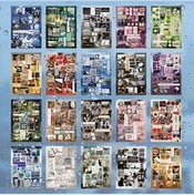 Resim Bay Kağıt 4 Tarzı 20 Adet/torba Akış Ogive Mikro Rüya Serisi Kesim Şerit Çıkartma Kitabı Dıy El Kitabı Malzeme Karalama Defteri Yaratıcı Decorati Whıte 