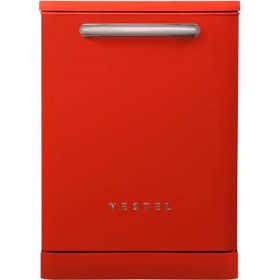 Resim VESTEL BM 5011 Retro Kırmızı Bulaşık Makinesi 