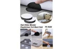 Resim Trade Bazaar Halı Kilim Nevresim Örtü Kaydırmaz Minder Cırt Bant 10 Adet Seti Yapışkanlı Halı Kaydırmaz 