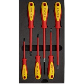 Resim AyrStore Katar Izeltaş 1000V Izoleli Elektrikçi Tornavida Seti (6 Parça) 