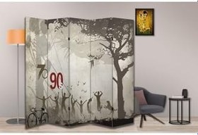 Resim Yaşam Temalı Özel Tasarım Paravan Room Divider PRV1221, 180 x 180 