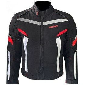 Resim Motosiklet Montu 4 Mevsim Full Koruma Özel Oxford 600-d Kumaş Motor Mont Kırmızı 