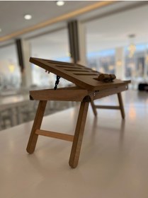 Resim Genel Markalar 54 cm Keyif Tepsisi- Laptop-tablet Standı-kitap Okuma-sehpa 30 cm 30 cm Beyaz Ahşap 