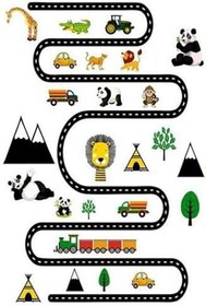 Resim Cotton Şönil Kaymaz Tabanlı Yıkanabilir Antibakteriyel Dijital Baskı Çocuk Halısı, CK-10131B-CTN-80X150 