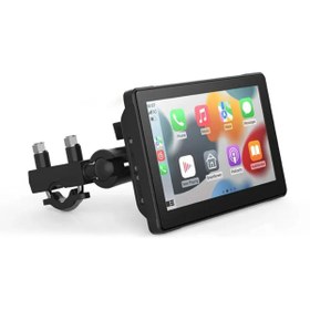 Resim leeways 7'' CarPlay Motosiklet Gidon için Su Geçirmez Navigasyon Akıllı Ekran İOS ve Android Uyumlu 