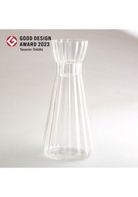 Resim Jumbo Bloom Şeffaf Başucu Sürahisi 