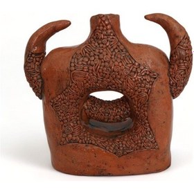 Resim Boynuzlu Hitit Seramik Vazo 