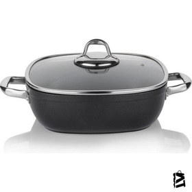 Resim Schafer Gastronomıe Granit Basık Tencere 26 cm 