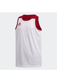 Resim Adidas 3G Dy6622 Speed Çift Taraflı Çocuk Basketbol Forması Kırmızı 