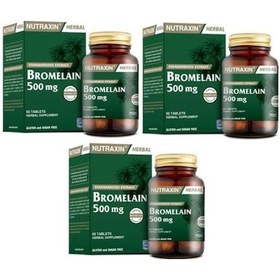 Resim Nutraxin Bromelain 60 Tablet 3 Adet 