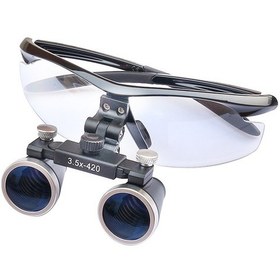 Resim Nikula-3.5x-420mm Diş Cerrahi Gözlük Lens Büyüteç,taşıma Çantalı 