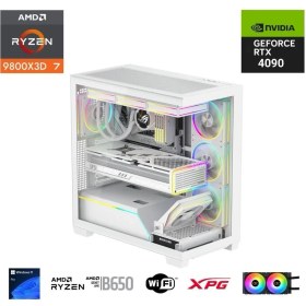 Resim Eternal Power Ryzen 7 9800X3D 32GB Ddr5 1tb M.2 Rtx 4090 B650 Wıfı 850W 240M 