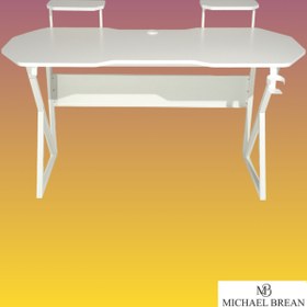 Resim Michael Brean Özel Tasarım Oyuncu Masası 150 Cm Bardaklık Ve Kulaklık Tutucu Hediye 