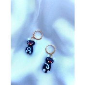 Resim Sıne Accessory Cam Kedi Figürlü Küpe 