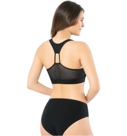 Resim Kota Bayan Fileli Dalgıç Pedli Sporcu Büstiyer Sütyen 6399 