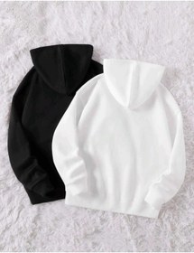 Resim FAVORİST 2'li Paket Sweatshirt Hoodie Spor Oversize Kapşonlu 