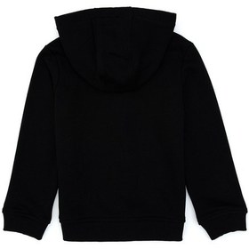 Resim U.S. Polo Assn. Kız Çocuk Siyah Kapüşonlu Fermuarlı Basic Sweatshirt 50316837-VR046 