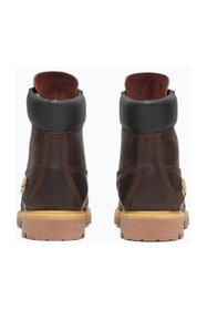 Resim Timberland Premium 6 INCH LACE UP WATERPROOF BOOT DK BROWN FULL GRAIN W BLK 