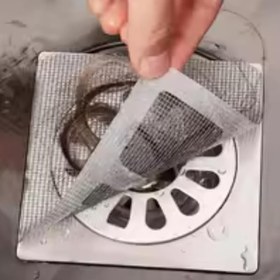 Resim Jouis Gider Süzgeci Banyo Duş Tuvalet,Böcek ve Haşere Engelleyici, Saç Küvet Drenajı Kapağı, 10 Adet, 10x10 Cm, Yapışkanlı 1.SINIF 
