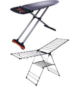 Resim Devecioğlu Mm122 Lifeboard Ütü Masası Mm037 Gold Alüminyum Çamaşır Kurutmalık Set 