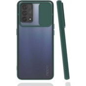 Resim Mobilefix A74 4g Kılıf Lensi Kapak - Koyu Yeşil Koyu Yeşil 