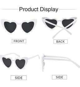 Resim MCM Group Beyaz Renk Kalp Gelin Düğün Gözlüğü 15X5 cm 