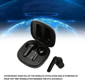 Resim Ses Tercüman Kulaklıkları, 5.0 Ergonomik Ses Tercüman Cihazı, Müzik Öğrenimi Için Kablosuz HiFi Stereo (Siyah) 