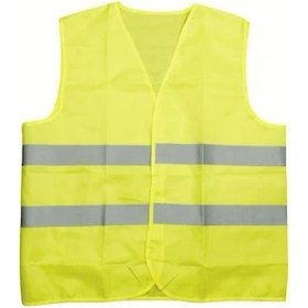 Resim KKDAVM İşçi Tipi Reflektörlü Sarı İkaz Yeleği 5 Adet 