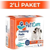 Resim Paticare Evcil Hayvan Tuvalet Eğitim Pedi Turuncu 60x90 Cm 30'lu 2 Adet 