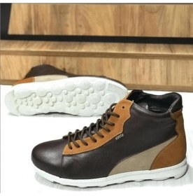 Resim Costo Shoes AG8813 Kahve Özel Seri Vip Dana Derisi Rahat Geniş Kalıp Erkek Bot 45 
