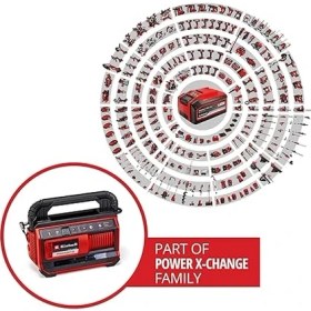 Resim Pressito 18/25 Power X-Change Hibrit Kompresör (18 V, Güç Kablosu Veya Akü ile Çalışır, Maks. 11 Bar, 4-Parçalı Adaptör Seti ve 2 Hortum Dahil, Akü Dahil Değildir) - 4020430 
