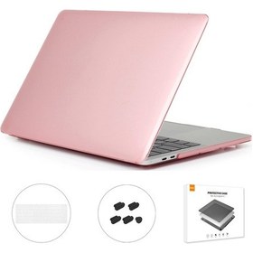 Resim Enkay Macbook Pro 15" A1707 / A1990 Mat Koruyucu Kılıf Seti Pembe 