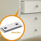 Resim 10 adet Ultra-İnce Matkap Gerektirmeyen Dolap Mıknatısları - Mobilya Koruma için Görünmez Çekmece & Dolap Kilitleri, Metal, Kolay Kurulum, Güvenli Tutuş, Manyetik Dolap Kilidi | Minimalist Tasarım | Güvenli Tutuş Kilidi, Dolap Güvenlik Kilidi 